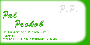 pal prokob business card